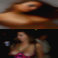 Nude woman strange masturbation