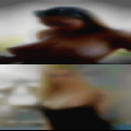 Nude woman strange masturbation